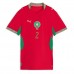 Marokko Achraf Hakimi #2 Hjemmebanetrøje Dame VM 2026 Kortærmet